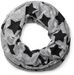 styleBREAKER Loop Schal mit Sterne und Punkte Muster, Vintage Look, Wendeschal, Schlauchschal, Unisex 01018080