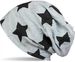 styleBREAKER Unisex Stoff Beanie Mütze mit Sterne und Vintage Punkte Muster, mit Rissen im Destroyed used Look 04024046