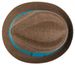 styleBREAKER Trilby Hut, leichter Papierhut mit kontrastfarbigem Zierband, Unisex 04025002