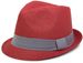 styleBREAKER Trilby Hut, leichter Papierhut mit kontrastfarbigem Zierband, Unisex 04025002
