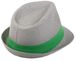 styleBREAKER Trilby Hut, leichter Papierhut mit kontrastfarbigem Zierband, Unisex 04025002