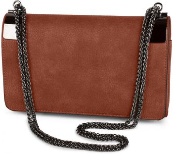 styleBREAKER Clutch, Abendtasche mit Metallspangen und Gliederkette, Vintage Design, Damen 02012046