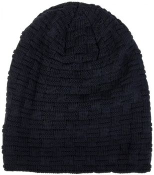 styleBREAKER Feinstrick Longbeanie Mütze mit Flecht Muster und warmem Fleece Innenfutter | Winter Strickmütze Unisex elastisch weich bequem warm