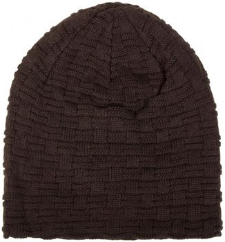 styleBREAKER Feinstrick Longbeanie Mütze mit Flecht Muster und warmem Fleece Innenfutter | Winter Strickmütze Unisex elastisch weich bequem warm