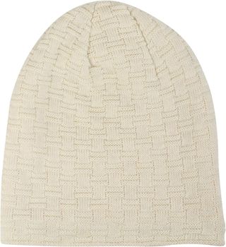 styleBREAKER Feinstrick Longbeanie Mütze mit Flecht Muster und warmem Fleece Innenfutter | Winter Strickmütze Unisex elastisch weich bequem warm
