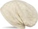 styleBREAKER Feinstrick Longbeanie Mütze mit Flecht Muster und warmem Fleece Innenfutter | Winter Strickmütze Unisex elastisch weich bequem warm