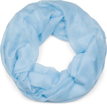 styleBREAKER Damen Loop Schal mit Glitzer-Effekt | Einfarbiger Schlauchschal aus weicher Viskose | Leicht & Elegant | 87 x 93 cm
