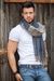 styleBREAKER breiter XXL Schal mit Fransen im Day and Night Design mit schottischem Tartan Plaid Muster, Unisex 01018138