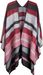 styleBREAKER Poncho mit Streifen Muster, Überwurf Cape, Wendeponcho, Damen 08010009