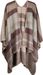 styleBREAKER Poncho mit Streifen Muster, Überwurf Cape, Wendeponcho, Damen 08010009