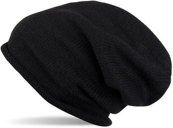 styleBREAKER warme Feinstrick Beanie Mütze in Unifarben, Strickmütze mit Rollrand, Wintermütze, Unisex 04024063
