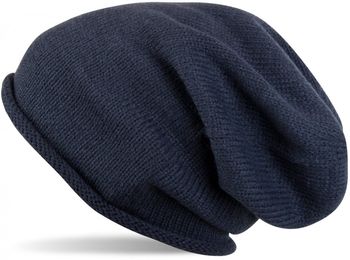 styleBREAKER warme Feinstrick Beanie Mütze in Unifarben, Strickmütze mit Rollrand, Wintermütze, Unisex 04024063