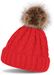 styleBREAKER Zopfmuster Bommelmütze, Strickmütze mit Fellbommel, Winter Beanie Mütze, Unisex 04024064