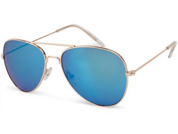 styleBREAKER Kinder Sonnenbrille Pilotenform mit verspiegelten oder getönten Gläsern | Edelstahl Rahmen UV400 Schutz | für Jungen und Mädchen 4 bis 10 Jahre