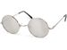 styleBREAKER Unisex Sonnenbrille Klein Rund | Retro Hippie Style mit Federscharnier | UV400 Metall Rahmen extra schmal für zierliche Gesichter | Inkl. Etui & Putztuch