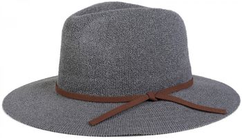 styleBREAKER Bogart Hut, Fedora Knautschhut mit Zierband in Wildleder Optik, Cowboy Hut, Damen 04025009