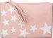 styleBREAKER Clutch mit Sterne Muster, Quasten Anhänger am Reißverschluss, Handschlaufe und Umhängegurt, Damen 02012075