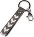 styleBREAKER Schlüsselanhänger mit eingesetzten Strass Steinen, Befestigungsring, Karabiner, Damen 05050019