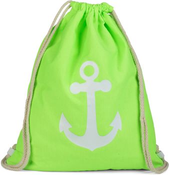 styleBREAKER Turnbeutel Rucksack mit Anker Print, Sportbeutel, Unisex 02012089