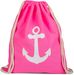 styleBREAKER Turnbeutel Rucksack mit Anker Print, Sportbeutel, Unisex 02012089