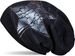 styleBREAKER Damen Strick Beanie Mütze mit Vintage Stern Print und Strass Rand, Strickmütze mit Streifen Muster 04024083