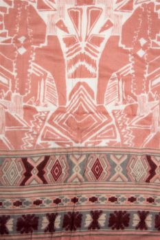 styleBREAKER breiter XXL Schal mit Azteken Ethno Boho Muster und Fransen, Strickschal, Unisex 01017026