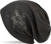 styleBREAKER Damen Slouch Beanie Mütze mit Strass Stern | Glitzer Longbeanie aus weicher Viskose | One Size für Erwachsene