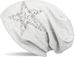 styleBREAKER Damen Slouch Beanie Mütze mit Strass Stern | Glitzer Longbeanie aus weicher Viskose | One Size für Erwachsene
