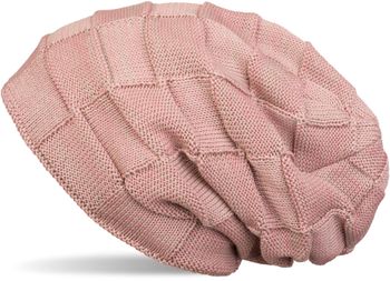 styleBREAKER warme Feinstrick Checked Beanie Mütze mit Flecht Muster und sehr weichem Fleece Innenfutter, Unisex 04024090