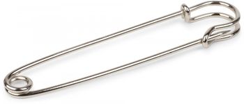 styleBREAKER einfache Schmucknadel für Ponchos, Tücher oder Schals, Sicherheitsnadel, Schmuck Nadel, Unisex 05050022