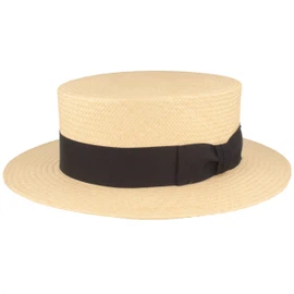 Mayser Kreissäge Boater Gondolo aus Panama-Stroh Cuenca-Stil in beige Mayser Kreissäge Boater Gondolo aus Panama-Stroh Cuenca-Stil in beige
