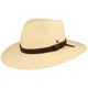 Breiter Panamahut Leder-Garnitur & UV-Schutz 50 von Hut-Breiter in beige