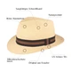 Trilby Panamahut moderne Garnitur UV-Schutz 50 von Hut-Breiter in beige