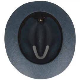 Borsalino hochwertiger handgeflochtener Panama Strohhut Quito in blau Borsalino hochwertiger handgeflochtener Panama Strohhut Quito in blau