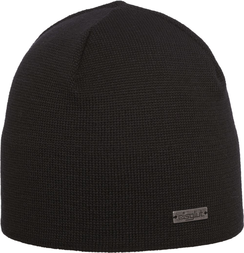 Eisglut Unisex Schwarz Primog Merino Beanie - Größe Mittel - Bild 5