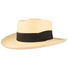 Gambler Panamahut Westernform mit Faltenband von Hut-Breiter in beige Gambler Panamahut Westernform mit Faltenband von Hut-Breiter in beige