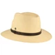 Extra breiter Panama Hut mit Leder-Garnitur von Hut-Breiter in beige