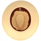 Extra breiter Panama Hut mit Leder-Garnitur von Hut-Breiter in beige