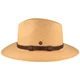 Extra breiter Panama Hut mit Leder-Garnitur von Hut-Breiter in beige