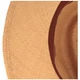 Extra breiter Panama Hut mit Leder-Garnitur von Hut-Breiter in beige