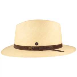 Schmaler Panama Hut Lederband & UV-Schutz 50 von Hut-Breiter in beige Schmaler Panama Hut Lederband & UV-Schutz 50 von Hut-Breiter in beige