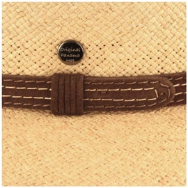 Panama-Hut Traveller mit schmalem Leder-Band von Hut Breiter in stone 65a Panama-Hut Traveller mit schmalem Leder-Band von Hut Breiter in stone 65a