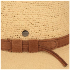 Panamahut Traveller mit Wildleder-Band & Crochet von Hut Breiter in Panamahut Traveller mit Wildleder-Band & Crochet von Hut Breiter in