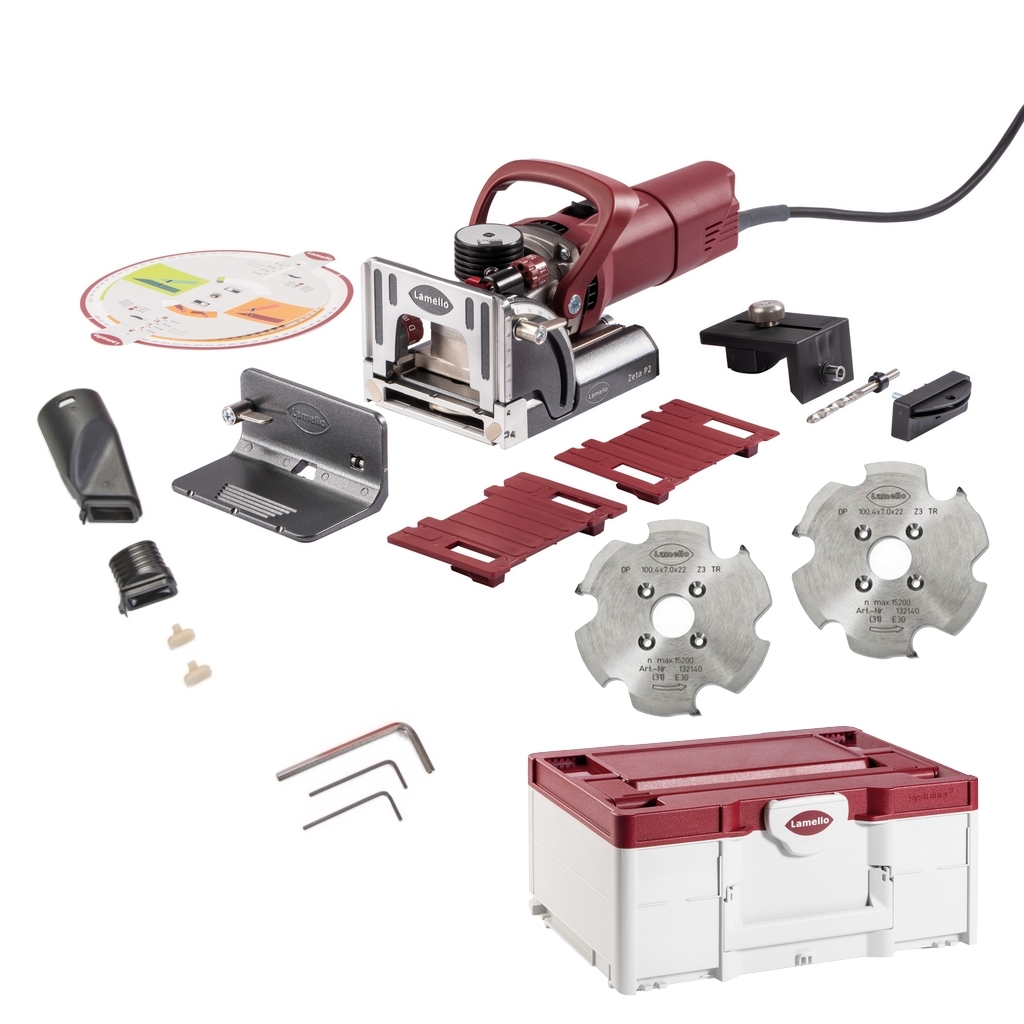 Lamello Zeta P2 Nutfräsmaschine 101403DESD + Fräser P-System Nutfräser Z3 DP Lamello Zeta P2 Nutfräsmaschine 101403DESD + Fräser P-System Nutfräser Z3 DP