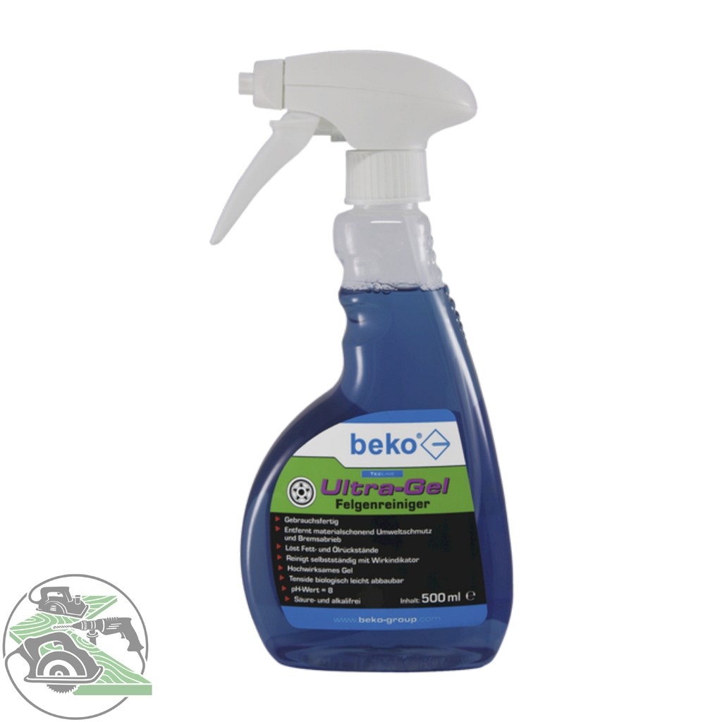 Beko TecLine Ultra-Gel Felgenreiniger Konzentrat Stahl Aluminium Chrom 500 ml Beko TecLine Ultra-Gel Felgenreiniger Konzentrat Stahl Aluminium Chrom 500 ml