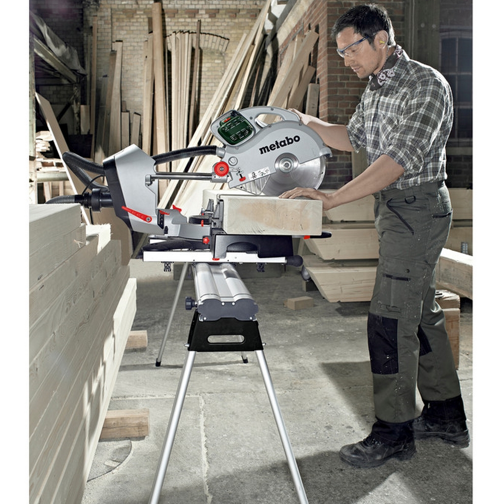 Metabo Kappsäge mit Zugfunktion KGS 315 Plus 120 x 320 mm Gestell KSU 251 mobile Metabo Kappsäge mit Zugfunktion KGS 315 Plus 120 x 320 mm Gestell KSU 251 mobile