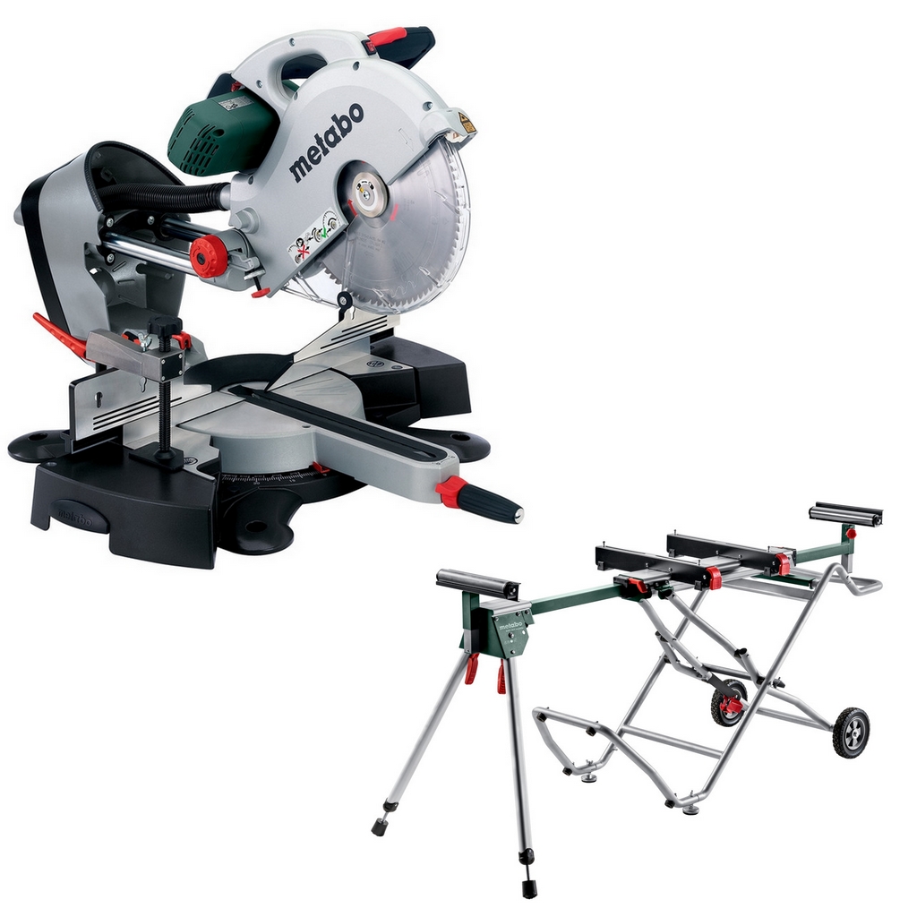 Metabo Kappsäge mit Zugfunktion KGS 315 Plus 120 x 320 mm Gestell KSU 251 mobile Metabo Kappsäge mit Zugfunktion KGS 315 Plus 120 x 320 mm Gestell KSU 251 mobile