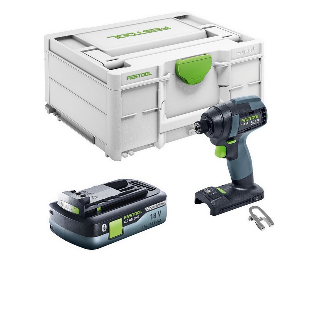 Festool Akku-Schlagschrauber TID 18-Basic + Akkupack BP 18 Li 4,0 HPC-ASI 577054 Festool Akku-Schlagschrauber TID 18-Basic + Akkupack BP 18 Li 4,0 HPC-ASI 577054