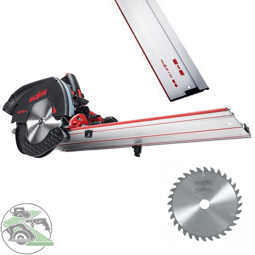 Mafell Kappschienen-Säge KSS60cc 230V 1800W + F 160 + HM Sägeblatt 1P0265 Aktion Mafell Kappschienen-Säge KSS60cc 230V 1800W + F 160 + HM Sägeblatt 1P0265 Aktion