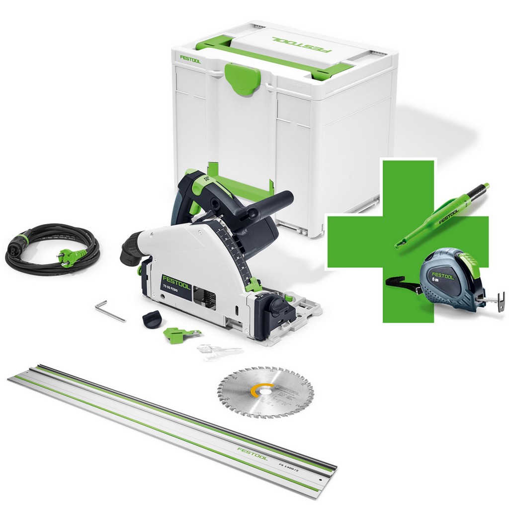 Festool Tauchsäge TS 55 FEBQ-Plus Fan Edition +FS1400 Maßband Pica Stift Limited Festool Tauchsäge TS 55 FEBQ-Plus Fan Edition +FS1400 Maßband Pica Stift Limited